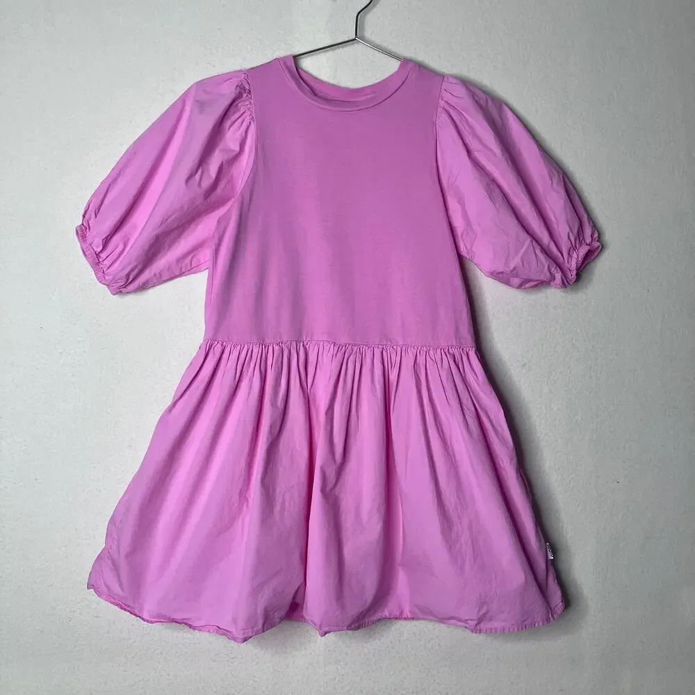 Molo Organic Cotton Dress 7/8 Girls Cece Minimalist Preppy